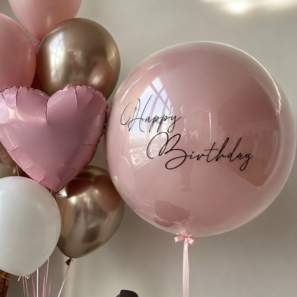 Luxe Bubble Ballon met Naam of Tekst op Maat Luxe Bubble Ballon met Naam of Tekst op Maat
